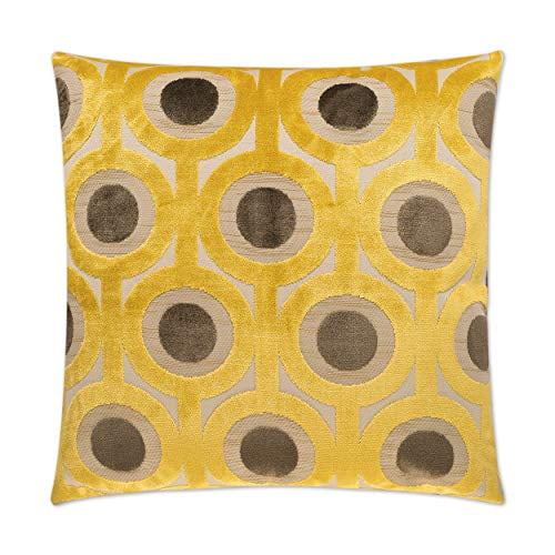 D.V. KAP Kali , Saffron (Set of 2) , Decorative Pillows